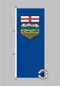 Alberta Flagge Hochformat 