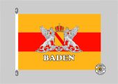 Baden Großherzogtum (Schriftzug Baden) Flagge / Fahne für höhere Windlasten