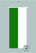 Grün Weiß Bannerfahne