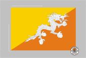 Bhutan Tischflagge