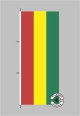 Bolivien Hochformat Flagge / Fahne für höhere Windlasten