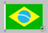 Brasilien / Brazil  Flagge / Fahne für höhere Windlasten