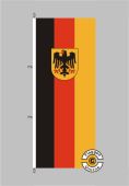 Deutschland Dienst Hochformat Flagge / Fahne für höhere Windlasten