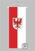 Brandenburg mit Wappen Banner Flagge