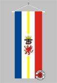 Mecklenburg-Vorpommern mit Wappen Banner Flagge