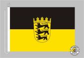 Baden-Württemberg mit Wappen Bootsflagge