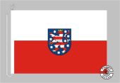 Thüringen mit Wappen Bootsflagge