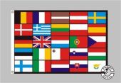 Europa 25 Länder Flagge