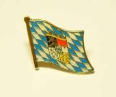 Bayern Raute mit Wappen Flaggenpin