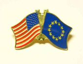 Europa - USA  Freunschaftspin