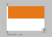 Orange-Weiß Streifenflagge 