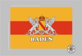 Baden Großherzogtum Schriftzug Baden Tischflagge