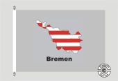 Bremen Kontur grau Flagge