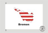 Bremen Kontur weiß Flagge