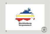 Mecklenburg-Vorpommern Kontur weiß Flagge