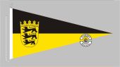Baden-Württemberg mit Wappen Bootsstander Wimpel 