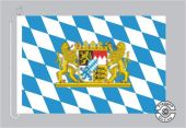 Bayern Raute mit Löwenwappen Bootsflagge