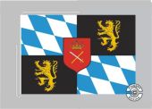 Bayern Königsbanner Tischflagge