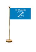 FC Offenbüttel Tischflagge inkl. Tischflaggenständer aus Holz