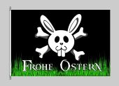 Frohe Ostern "Jolly Roger black" Flagge