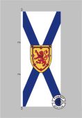 Nova Scotia Flagge Hochformat 