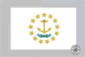 Rhode Island Tischflagge