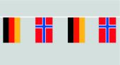 Deutschland Norwegen Flaggenkette