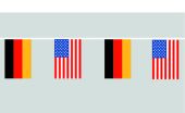 Deutschland USA Flaggenkette