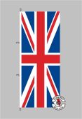 Großbritannien Hochformat Flagge / Fahne für höhere Windlasten