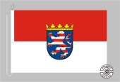 Hessen mit Wappen Bootsflagge