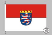 Hessen mit Wappen Flagge