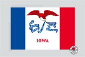 Iowa Tischflagge