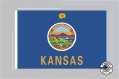 Kansas Tischflagge