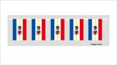 Mecklenburg-Vorpommern mit Wappen Flaggenkette