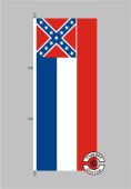 Mississippi Flagge Hochformat 