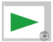 Signalflagge Regatta Flagge grün