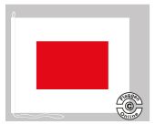 Signalflagge Regatta Flagge rot