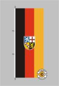 Saarland Hochformat Flagge