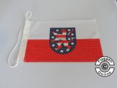 Thüringen mit Wappen Flagge / Fahne für höhere Windlasten