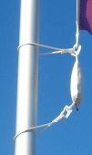 Flaggengewicht "Mega-Extrem" ca. 750 Gramm, Kletterstoppgewicht  für Masten von 60 -100 mm Durchmesser