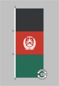 Afghanistan Hochformat Flagge