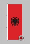 Albanien Hochformat Flagge