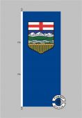 Alberta Flagge Hochformat 