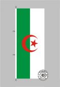Algerien Hochformat Flagge / Fahne für höhere Windlasten