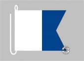 Signalflagge ALPHA Flagge