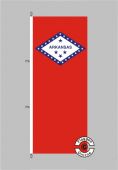 Arkansas Flagge Hochformat 