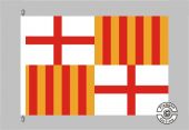 Barcelona Flagge / Fahne für höhere Windlasten
