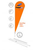 FO-Balito Beachflag 290 cm Komplettsystem inkl. Erdspieß