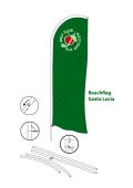 FO-Santa Lucia Beachflag Komplettsystem inkl. Erdspieß