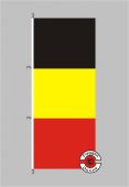 Belgien Hochformat Flagge